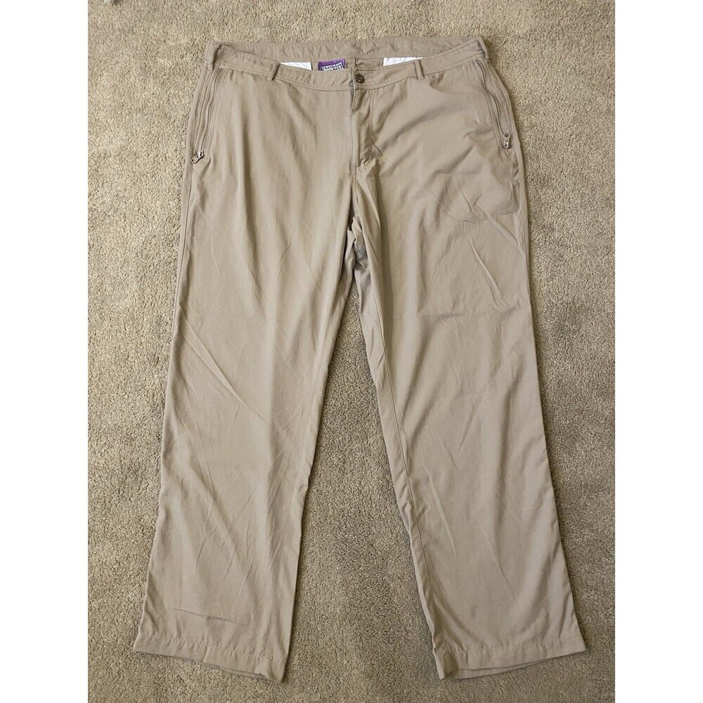 Clothing Arts P^cubed Pick-Pocket Proof Travel Pants Khaki Nylon Men’s 40x30